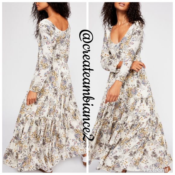 Free People Floral Maxi Dress - Picture 2 of 8
